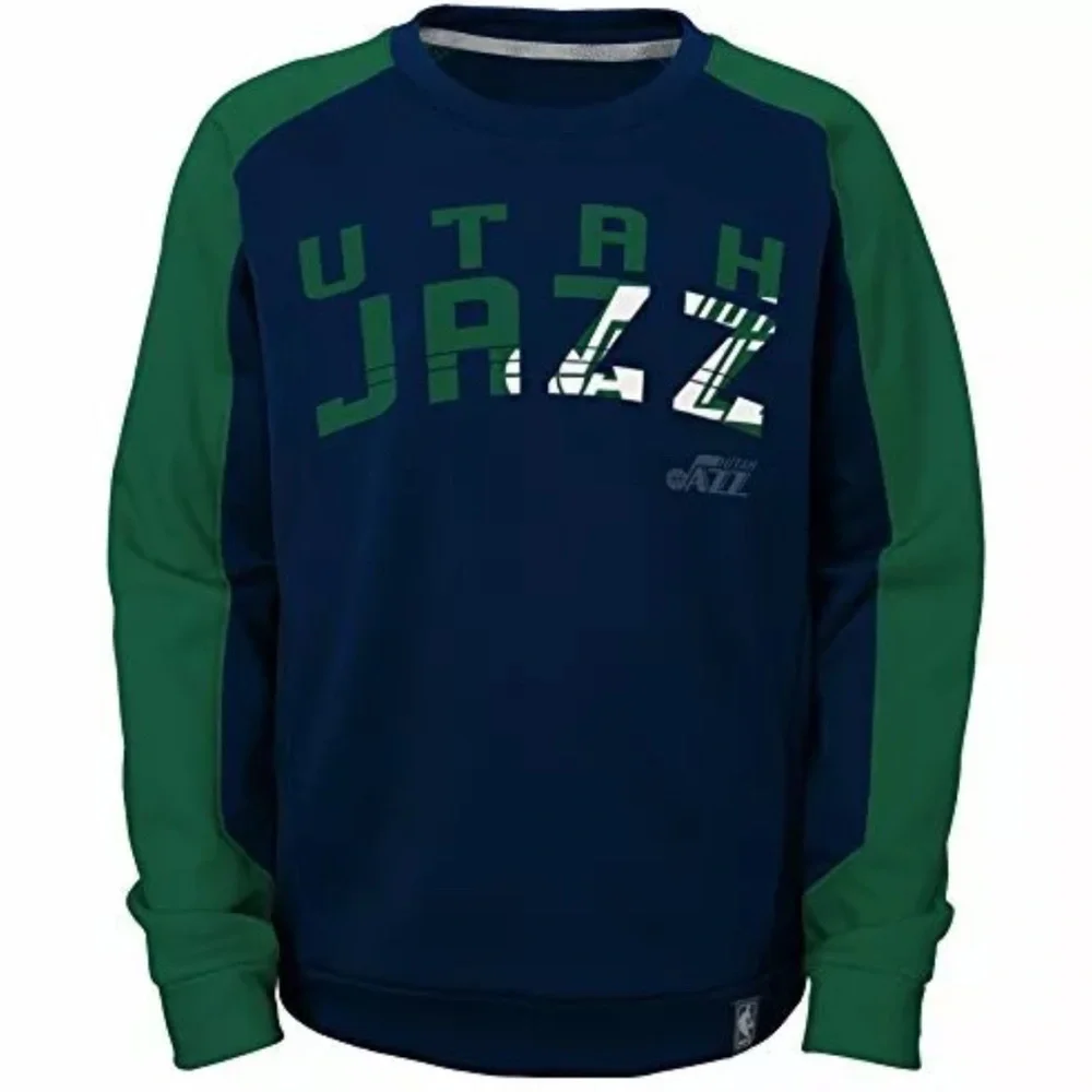 NWT [Outerstuff] Utah Jazz NBA Crewneck Long-Sleeved Sweatshirt Kids Sz M (5/6) - Picture 2 of 6